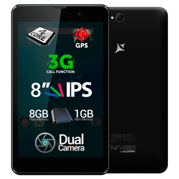 Планшет Allview H801 8"/ Черный/ 8 ГБ/ LTE photo 1