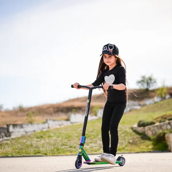 Trotinetă pentru copii cu două roți Lorelli Chameleon (10390180001) 100 kg/ Multicolor photo 5