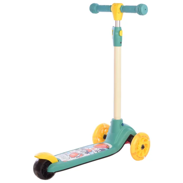 Trotinetă pentru copii cu trei roți Lorelli Tamtam (10390160002) 50 kg/ Green photo 2