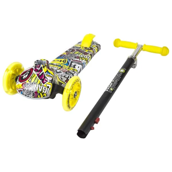 Trotinetă pentru copii cu trei roți Lorelli Yuppee (10390100019) 50 kg/ Yellow photo 4