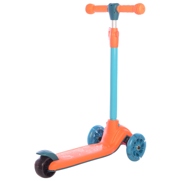 Trotinetă pentru copii cu trei roți Lorelli Tamtam (10390160005) 50 kg/ Orange photo 2
