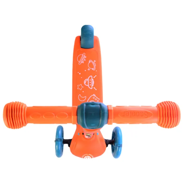 Trotinetă pentru copii cu trei roți Lorelli Tamtam (10390160005) 50 kg/ Orange photo 3