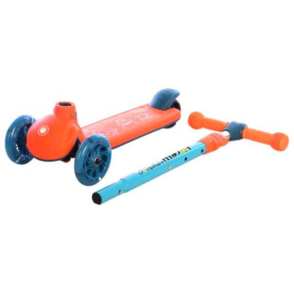Trotinetă pentru copii cu trei roți Lorelli Tamtam (10390160005) 50 kg/ Orange photo 4