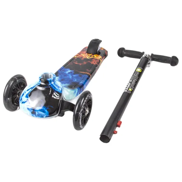 Trotinetă pentru copii cu trei roți Lorelli Yuppee (10390100018) 50 kg/ Black photo 4