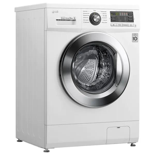 Mașină de spălat LG F1096TD3 8 kg / 1000 rpm / White photo 2