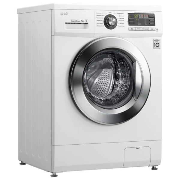 Mașină de spălat LG F1096TD3 8 kg / 1000 rpm / White photo 2