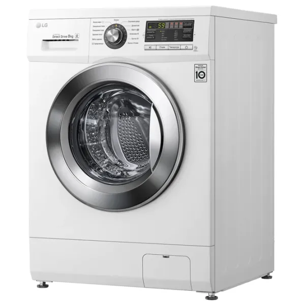Mașină de spălat LG F1096TD3 8 kg / 1000 rpm / White photo 3