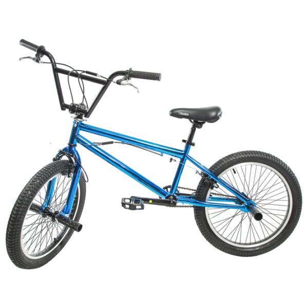Велосипед Crosser BMX 20" Алюминий/ Синий Серебристый photo 4