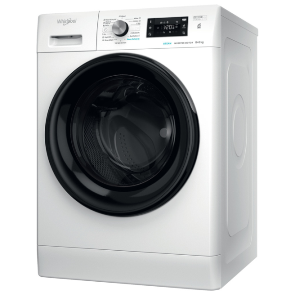 Mașină de spălat cu uscător Whirlpool FFWDB 864349 BV EE 8 kg / 1400 rpm / White photo 2
