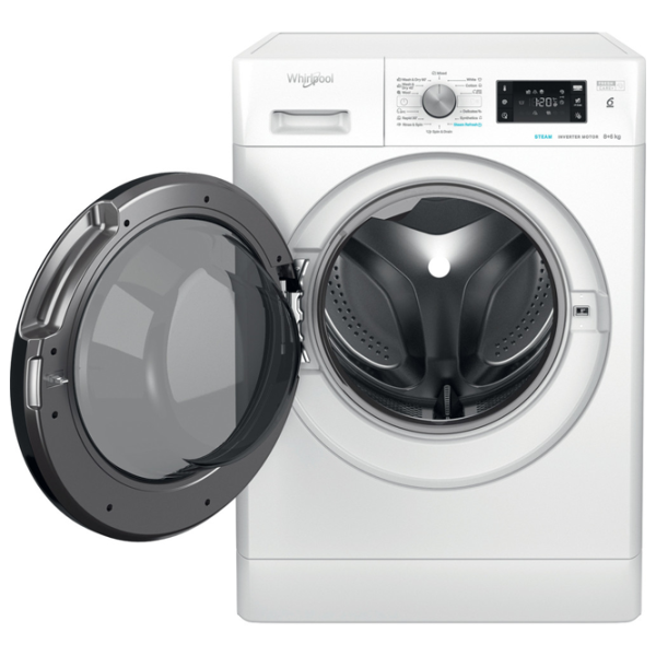 Mașină de spălat cu uscător Whirlpool FFWDB 864349 BV EE 8 kg / 1400 rpm / White photo 4