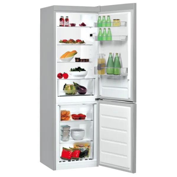 Frigider Indesit LI8 S1E S cu congelator jos 339 l / 188.9 cm / Silver photo 2