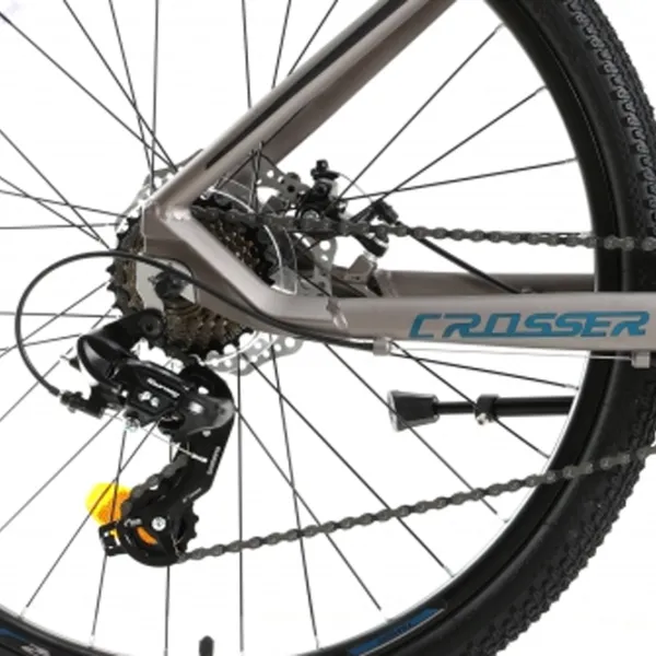 Велосипед Crosser SOLO 29" 19" Алюминий/ Серый Синий photo 2