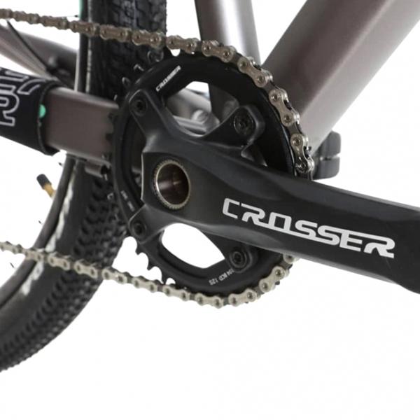 Bicicletă Crosser SOLO 29" 21" Aluminiu/ Gray Blue photo 4