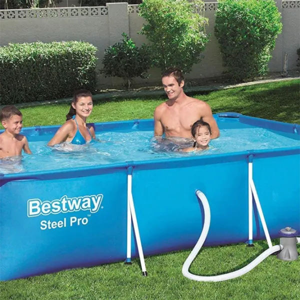 Piscină Bestway 56411 3300 l/ Cu cadru/ Blue photo 4 Piscină Bestway 56411 3300 l/ Cu cadru/ Blue photo 4