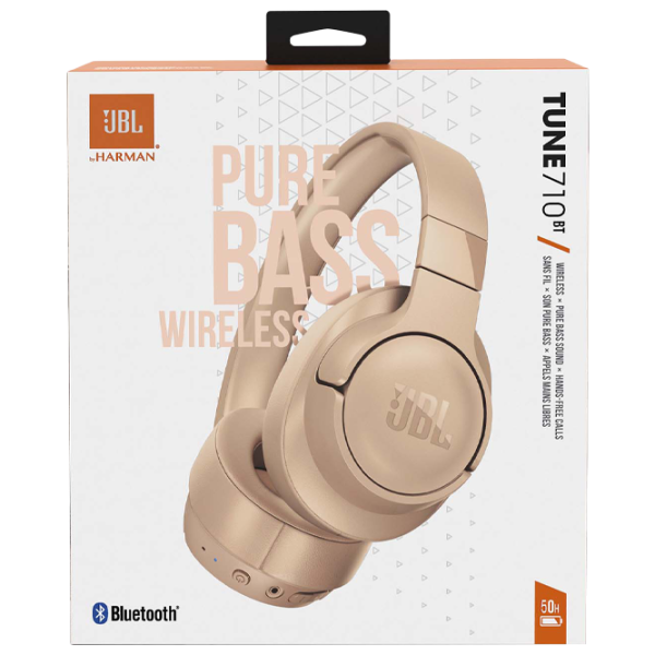 Наушники JBL T710BT Бежевый Беспроводные/ Персональный photo 4 Наушники JBL T710BT Бежевый Беспроводные/ Персональный photo 4