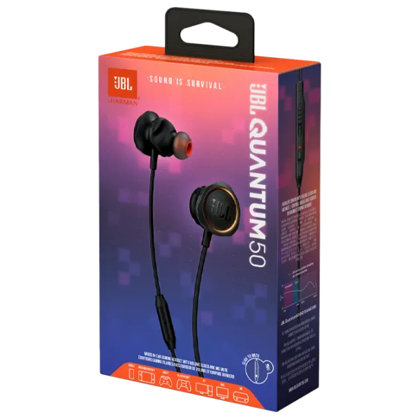 Наушники JBL Quantum 50 Черный Проводная/ Персональный photo 6 Наушники JBL Quantum 50 Черный Проводная/ Персональный photo 6