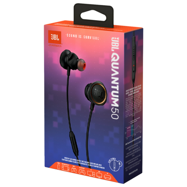 Наушники JBL Quantum 50 Черный Проводная/ Персональный photo 6 Наушники JBL Quantum 50 Черный Проводная/ Персональный photo 6