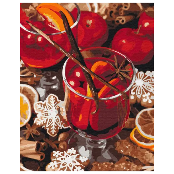 Pictură pe numere BrushMe Vin fiert picant BS52736 50 x 40 cm/ Verticală photo 2 Pictură pe numere BrushMe Vin fiert picant BS52736 50 x 40 cm/ Verticală photo 2