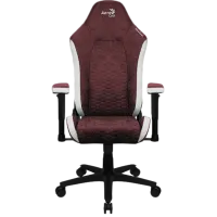 Scaun Gaming AeroCool Crown AeroSuede Burgundy Red photo 2