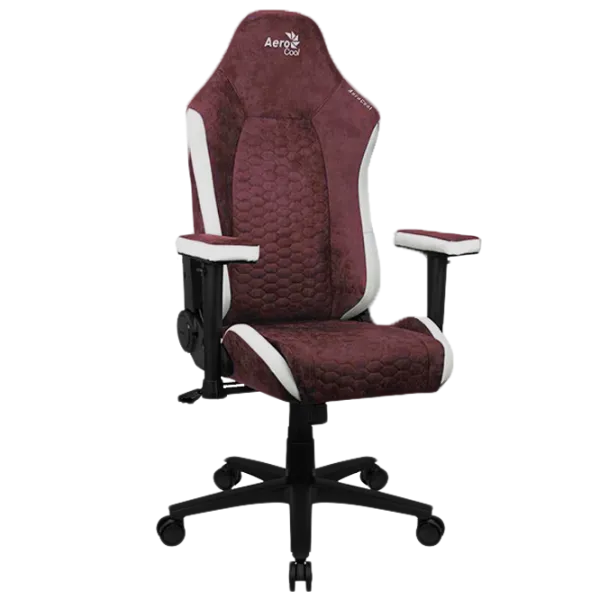 Scaun Gaming AeroCool Crown AeroSuede Burgundy Red photo 3 Scaun Gaming AeroCool Crown AeroSuede Burgundy Red photo 3