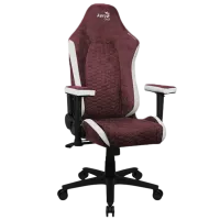 Scaun Gaming AeroCool Crown AeroSuede Burgundy Red photo 3