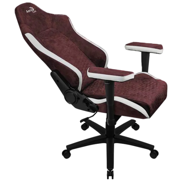 Scaun Gaming AeroCool Crown AeroSuede Burgundy Red photo 8 Scaun Gaming AeroCool Crown AeroSuede Burgundy Red photo 8