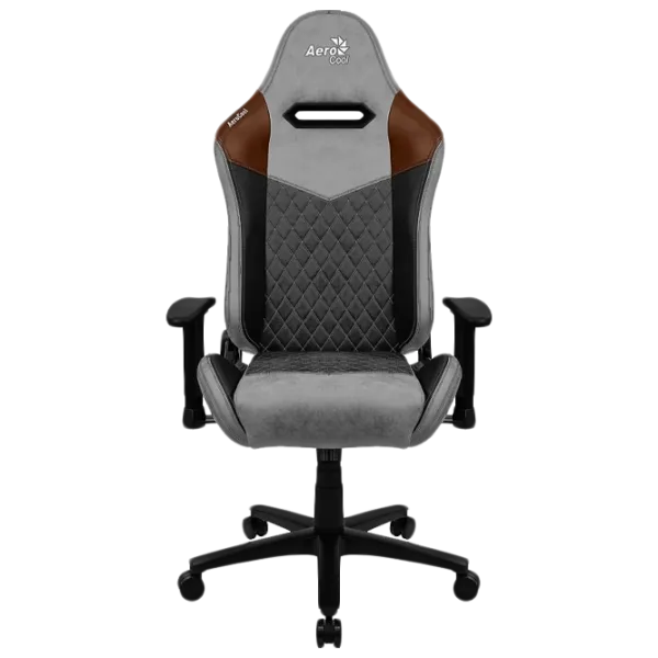 Scaun Gaming AeroCool Duke Tan Grey photo 2 Scaun Gaming AeroCool Duke Tan Grey photo 2