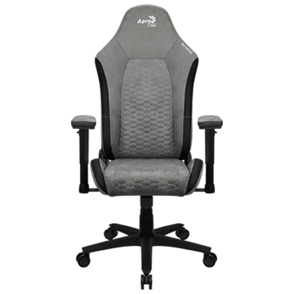 Scaun Gaming AeroCool Crown AeroSuede Stone Grey photo 2 Scaun Gaming AeroCool Crown AeroSuede Stone Grey photo 2