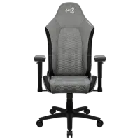 Scaun Gaming AeroCool Crown AeroSuede Stone Grey photo 2