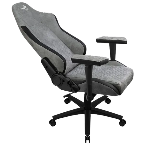 Scaun Gaming AeroCool Crown AeroSuede Stone Grey photo 8 Scaun Gaming AeroCool Crown AeroSuede Stone Grey photo 8