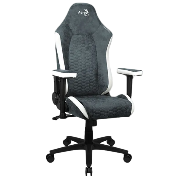 Scaun Gaming AeroCool Crown AeroSuede Steel Blue photo 3 Scaun Gaming AeroCool Crown AeroSuede Steel Blue photo 3