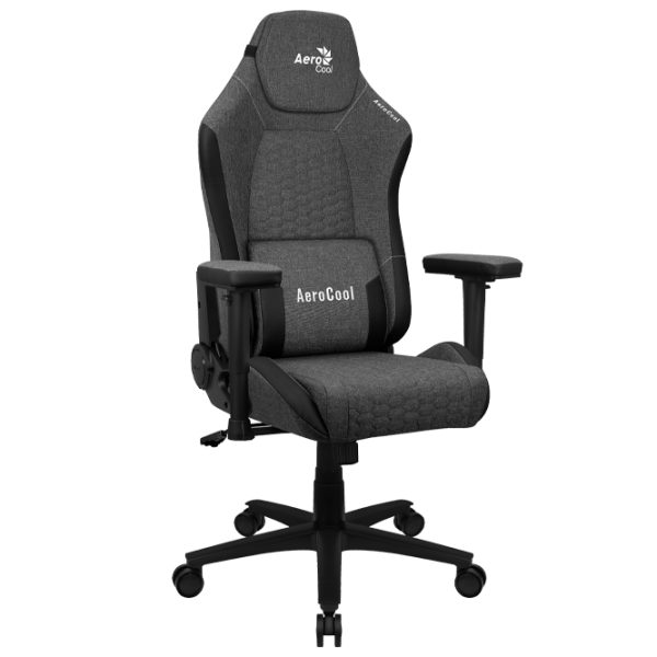 Scaun Gaming AeroCool Crown AeroSuede Ash Black photo 2 Scaun Gaming AeroCool Crown AeroSuede Ash Black photo 2