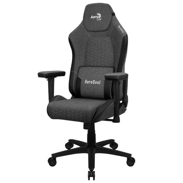 Scaun Gaming AeroCool Crown AeroSuede Ash Black photo 5 Scaun Gaming AeroCool Crown AeroSuede Ash Black photo 5