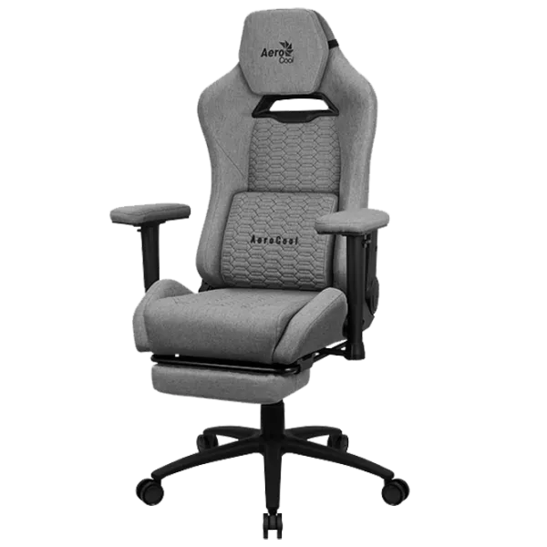 Scaun Gaming AeroCool Royal Ash Grey photo 3 Scaun Gaming AeroCool Royal Ash Grey photo 3