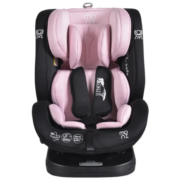 Scaun auto Moni Serengeti  0 luni - 12 ani / 36 kg / Pink photo 2 Scaun auto Moni Serengeti  0 luni - 12 ani / 36 kg / Pink photo 2