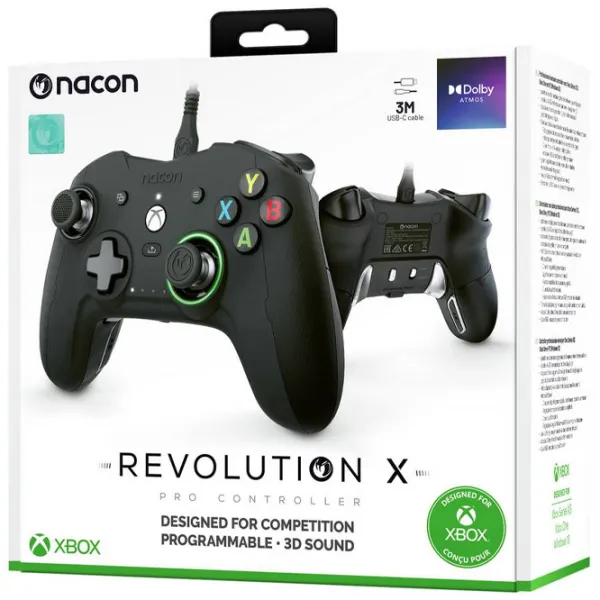 Геймпад Nacon Revolution X (Xbox Series S) Черный Проводная/ 17 buttons/ Черный photo 8