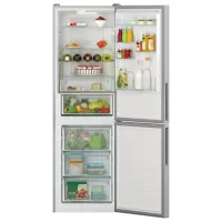 Frigider Candy CCE7T618ES cu congelator jos 341 l / 185 cm / Silver photo 5