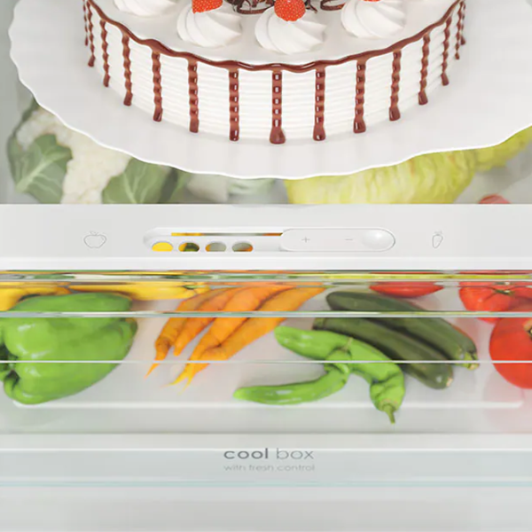 Frigider Candy CCE7T618ES cu congelator jos 341 l / 185 cm / Silver photo 7