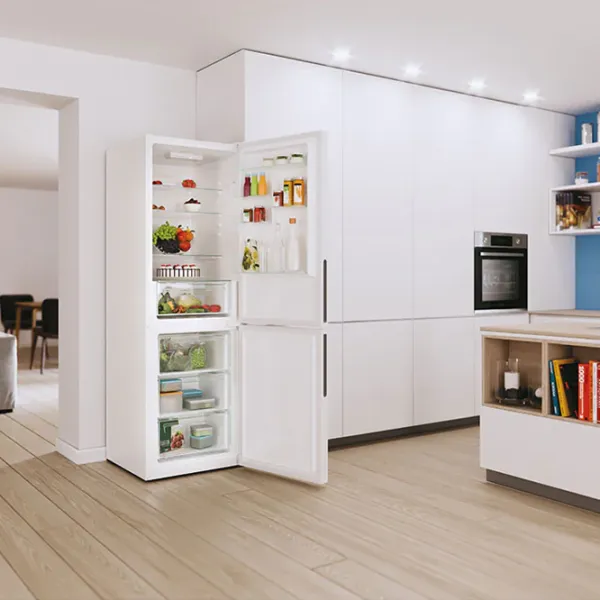 Frigider Candy CCE3T618FW cu congelator jos 342 l / 185 cm / White photo 10