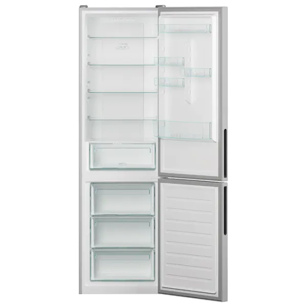 Frigider Candy CCE4T620ES cu congelator jos 377 l / 200 cm / Silver photo 4