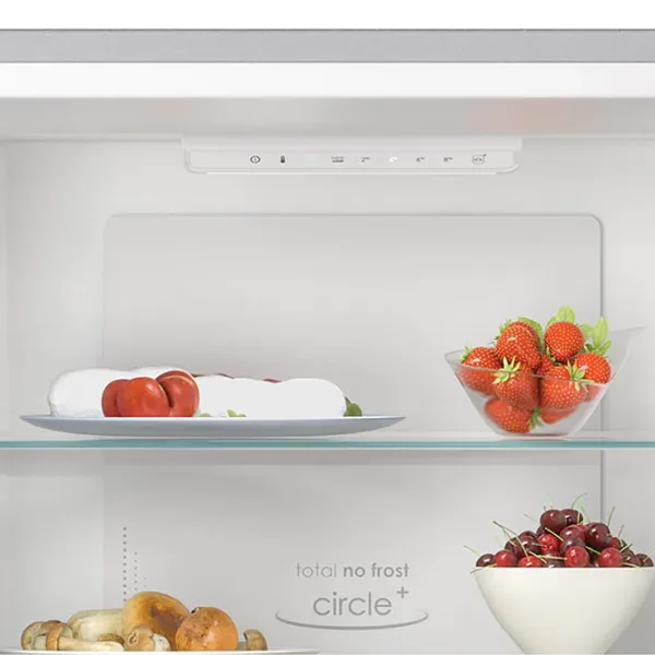 Frigider Candy CCE4T618ES cu congelator jos 341 l / 185 cm / Silver photo 6