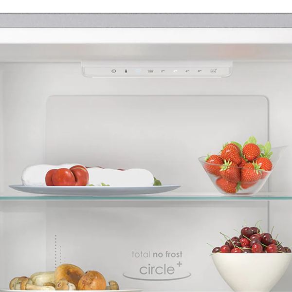 Frigider Candy CCE4T618ES cu congelator jos 341 l / 185 cm / Silver photo 6