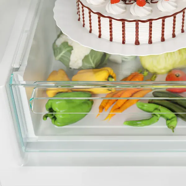 Frigider Candy CCE4T618ES cu congelator jos 341 l / 185 cm / Silver photo 7