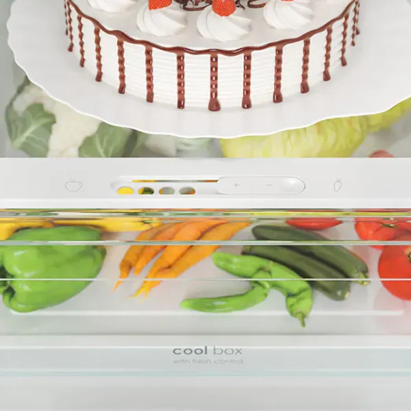 Frigider Candy CCE4T618ES cu congelator jos 341 l / 185 cm / Silver photo 8