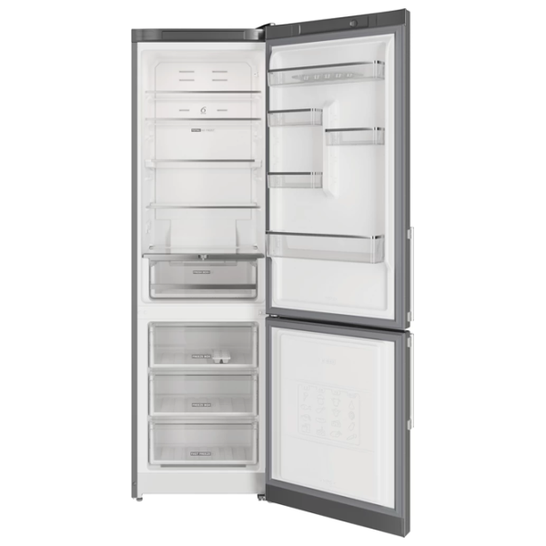 Frigider Whirlpool WTS 7201 MX cu congelator jos 322 l / 196 cm / Inox photo 4