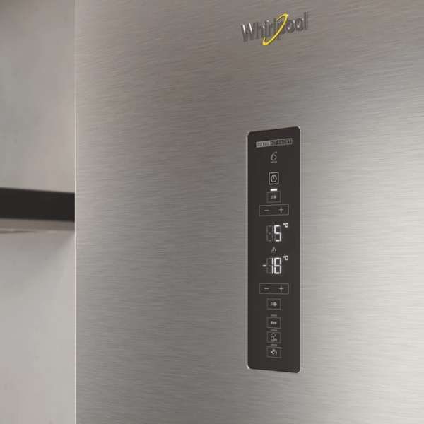 Frigider Whirlpool WTS 7201 MX cu congelator jos 322 l / 196 cm / Inox photo 6
