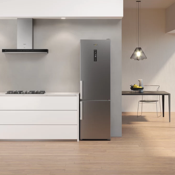 Frigider Whirlpool WTS 7201 MX cu congelator jos 322 l / 196 cm / Inox photo 9