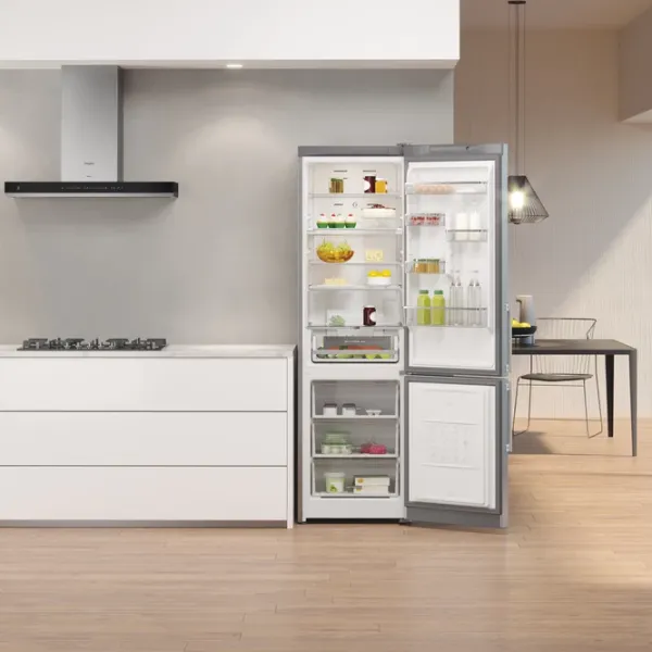 Frigider Whirlpool WTS 7201 MX cu congelator jos 322 l / 196 cm / Inox photo 10