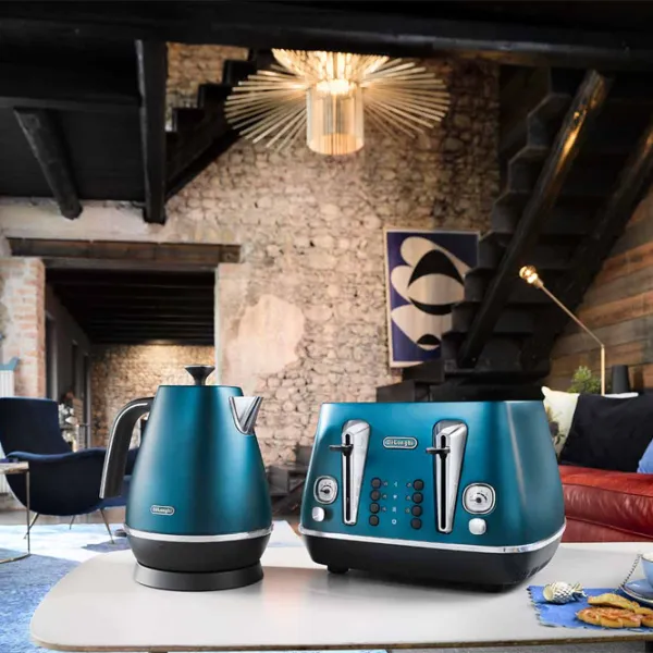 Ceainic electric DeLonghi KBI2001.BL 1.7l / Ascuns / Blue photo 3