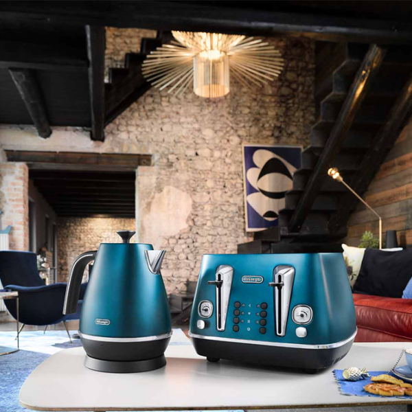 Ceainic electric DeLonghi KBI2001.BL 1.7l / Ascuns / Blue photo 3
